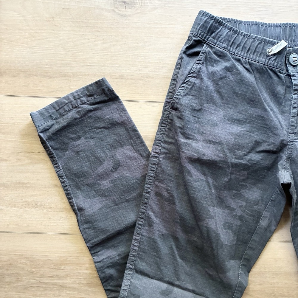 Vuori Ripstop Camo Camouflage Charcoal Gray Black Tapered Hiking Pants Womens XS - Picture 2 of 4